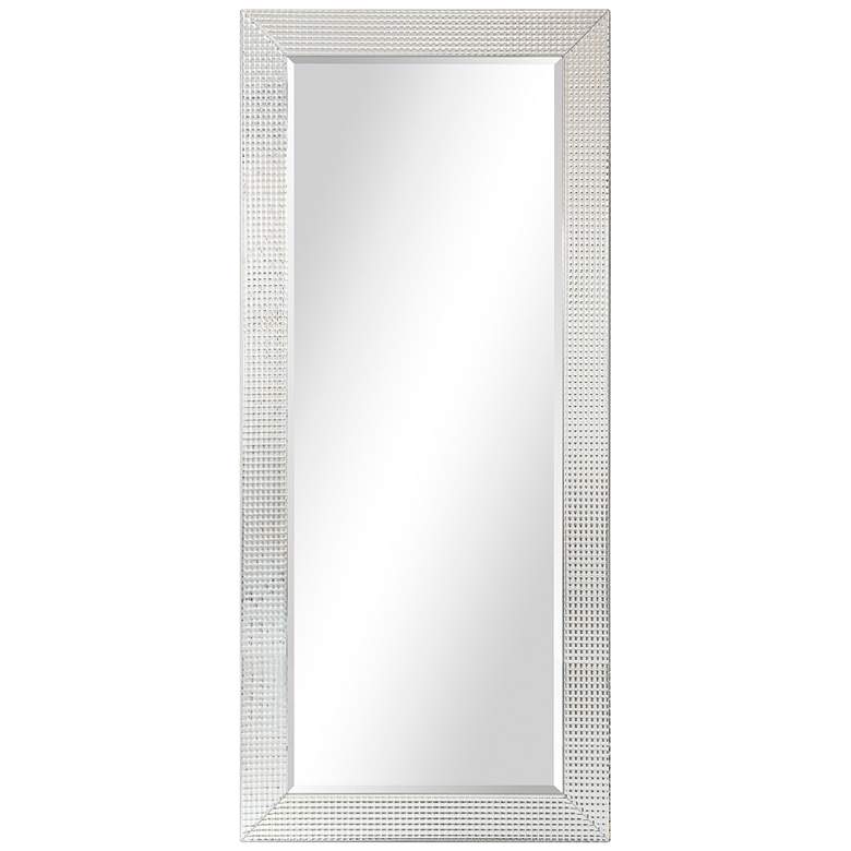 Image 2 Bling Beveled Glass 24 inch x 54 inch Rectangular Wall Mirror