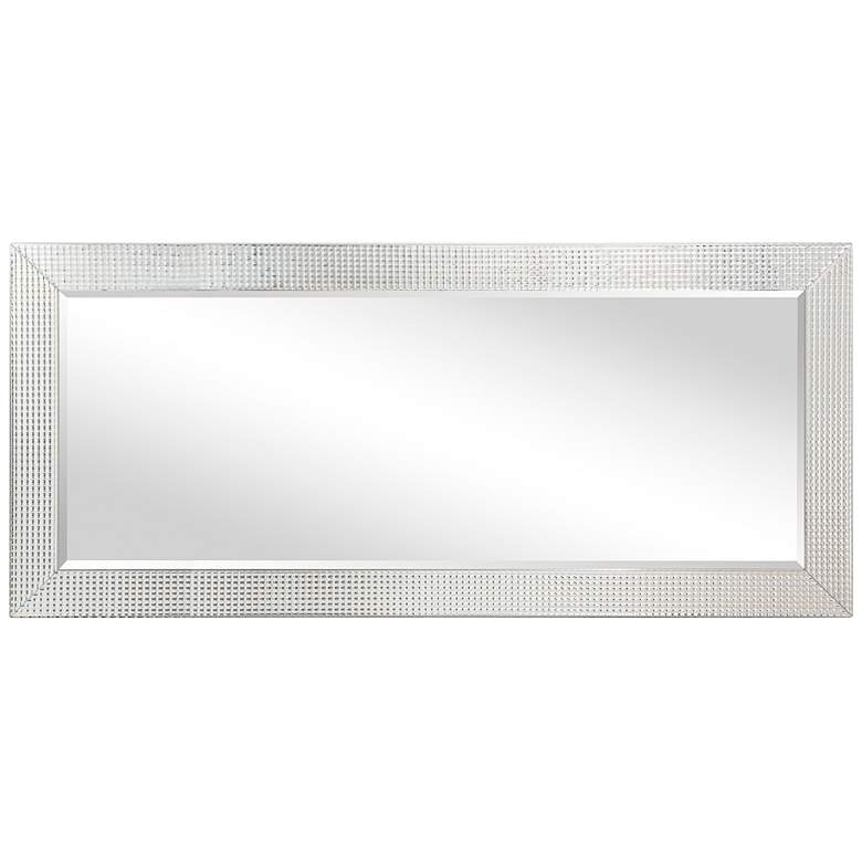 Image 5 Bling Beveled Glass 24 inch x 54 inch Rectangular Wall Mirror more views