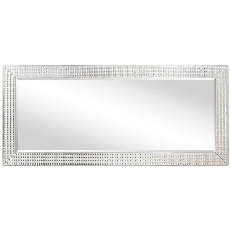 Image 5 Bling Beveled Glass 24" x 54" Rectangular Wall Mirror more views