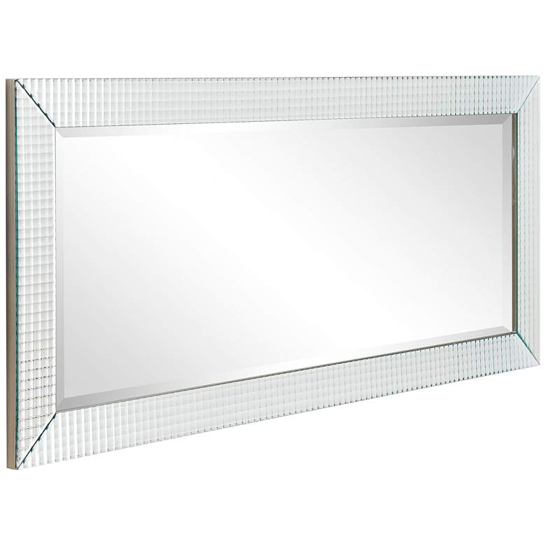 Image 6 Bling Beveled Glass 24 inch x 54 inch Rectangular Wall Mirror more views