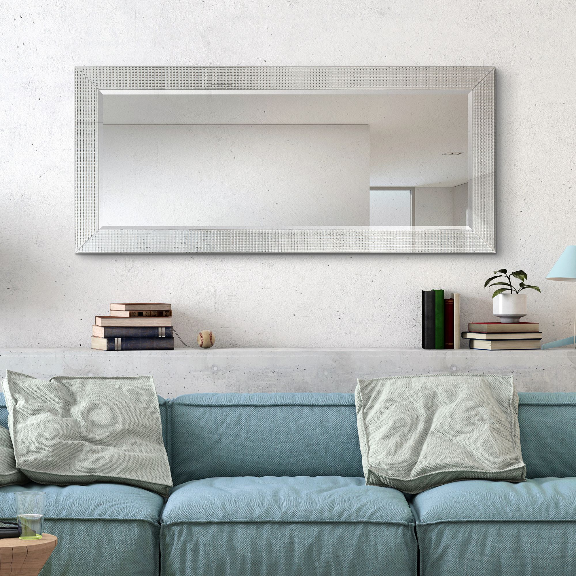 Bling Beveled Glass 24" x 54" Rectangular Wall Mirror