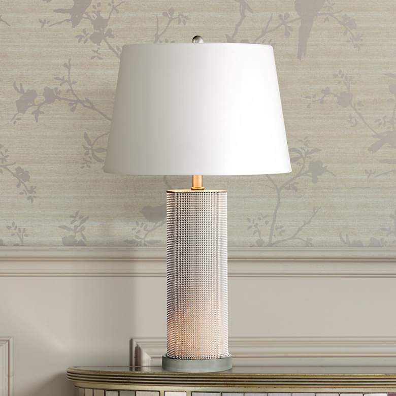 Image 1 Bling Bling Cylinder Night Light Table Lamp