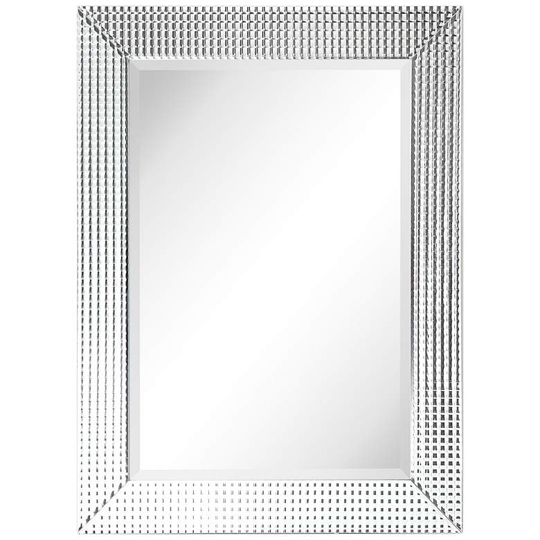 Image 3 Bling Clear 30 inch x 40 inch Rectangular Wall Mirror