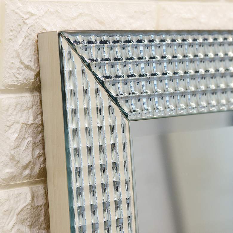 Image 5 Bling Clear 30" x 40" Rectangular Wall Mirror more views