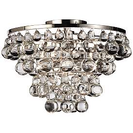 Image2 of Bling Collection Polished Nickel Flushmount Ceiling Light