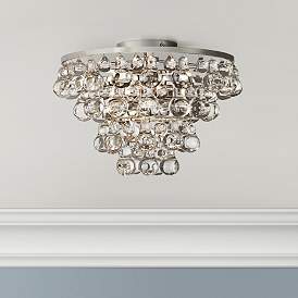 Image1 of Bling Collection Polished Nickel Flushmount Ceiling Light