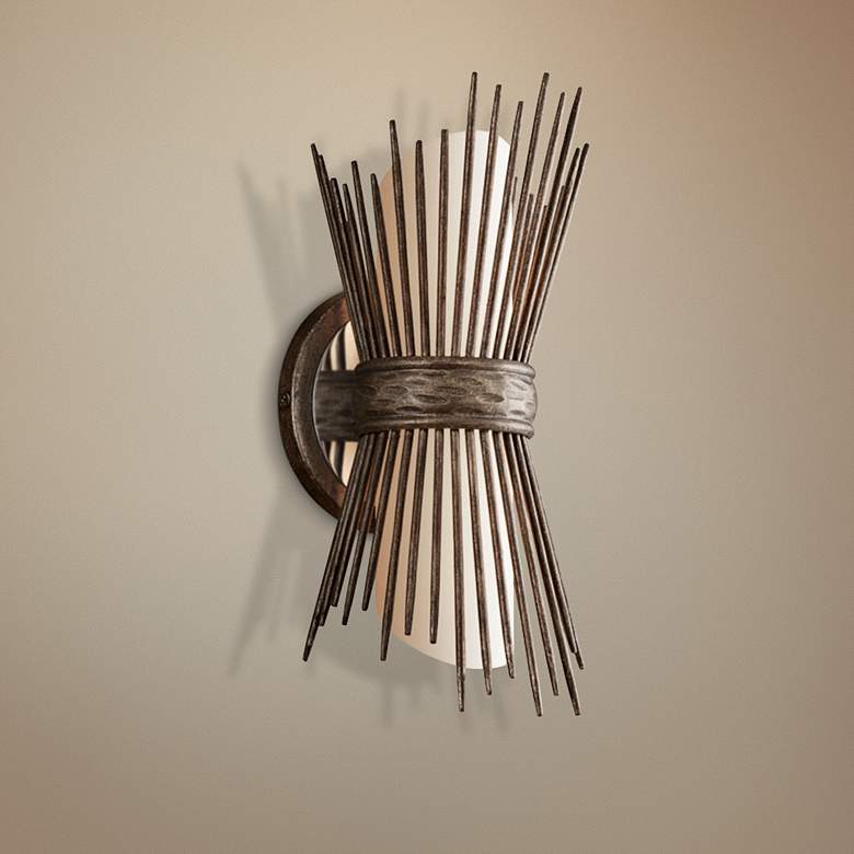 Image 1 Blink 14" High Cottage Bronze Wall Sconce