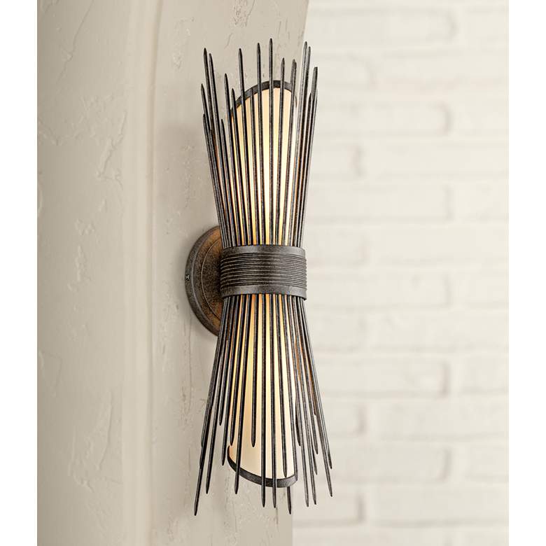 Image 1 Blink 20 3/4" High French Iron Outdoor Wall Light