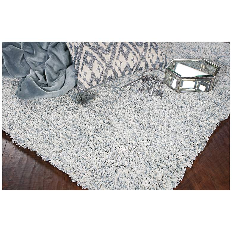Image 2 Bliss 1587 5'x7' Slate Heather Shag Area Rug more views