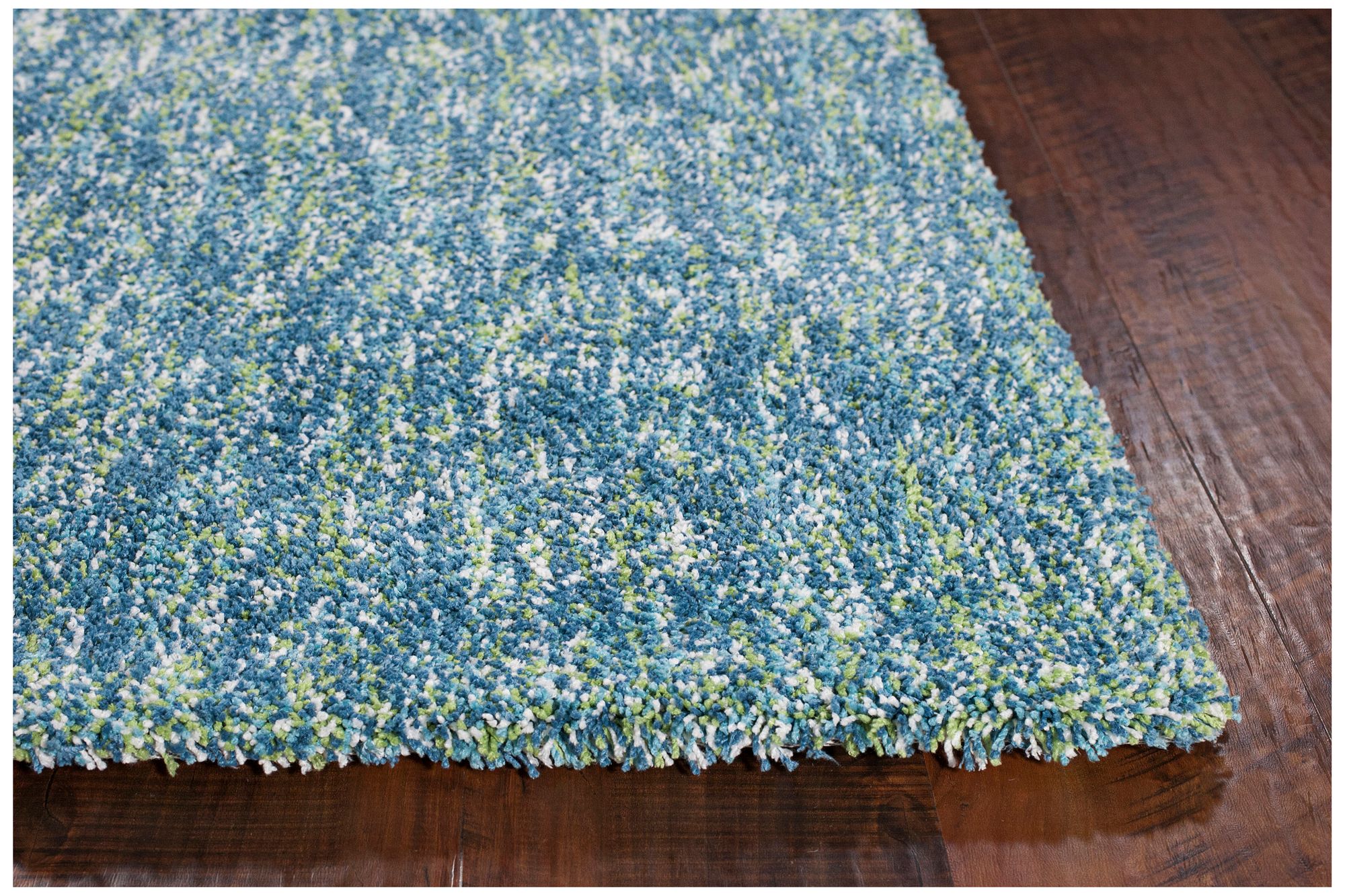 Thumbnail3 of Bliss 1588 6'x6' Round Seafoam Heather Shag Area Rug more views