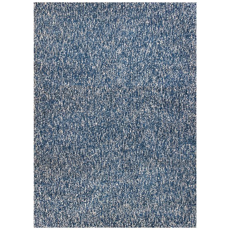 Image 1 Bliss 1589 5&#39;x7&#39; Indigo and Ivory Heather Shag Area Rug