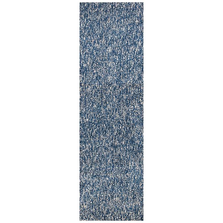 Image 2 Bliss 1589 5'x7' Indigo and Ivory Heather Shag Area Rug more views