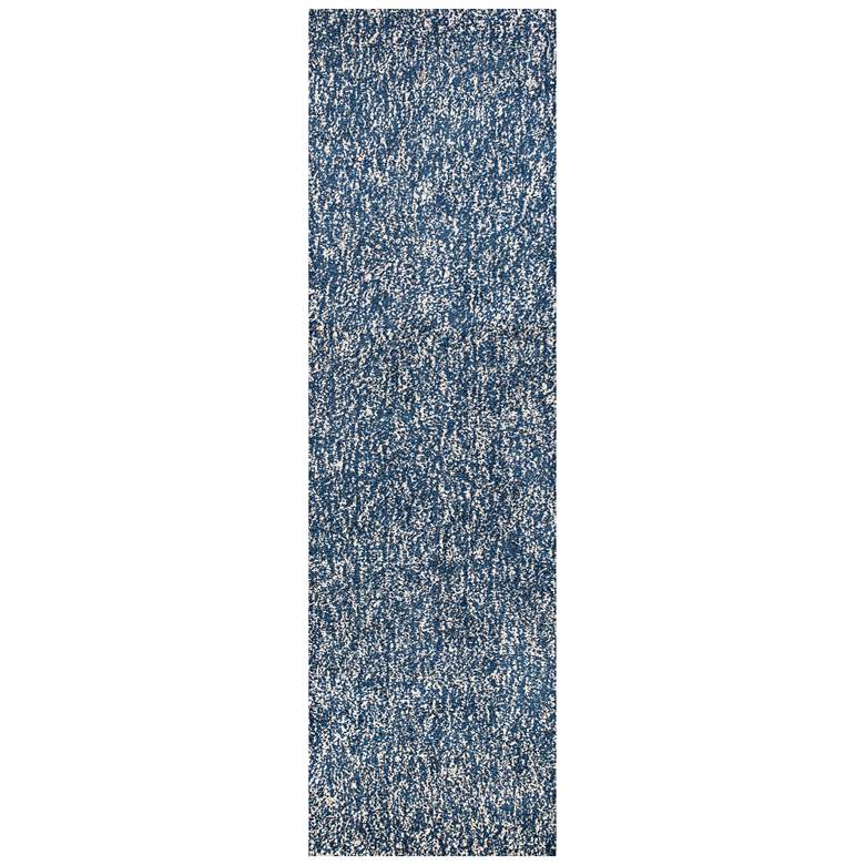 Image 2 Bliss 1589 5&#39;x7&#39; Indigo and Ivory Heather Shag Area Rug more views