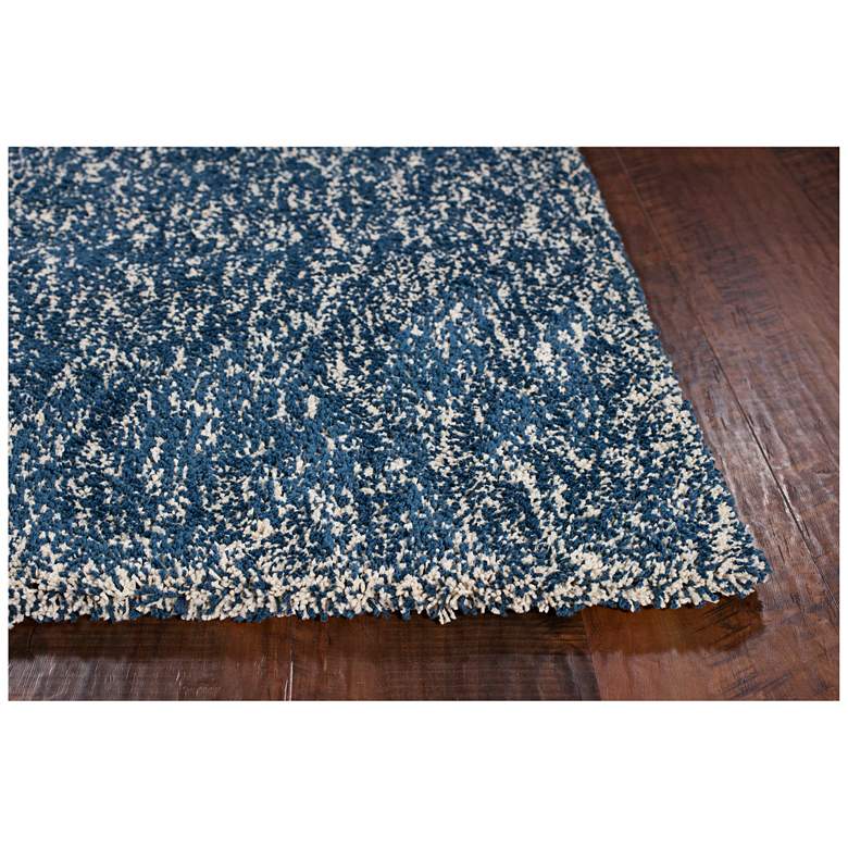 Image 3 Bliss 1589 5'x7' Indigo and Ivory Heather Shag Area Rug more views
