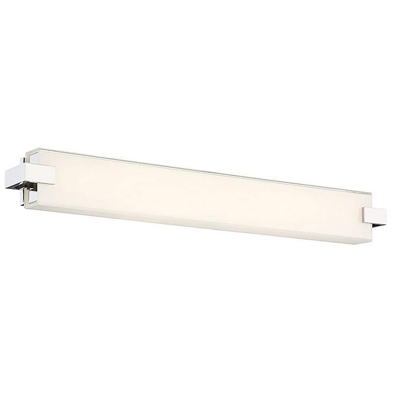 Image 1 Bliss 3.5"H x 28"W 1-Light Linear Bath Bar in Polished Nickel