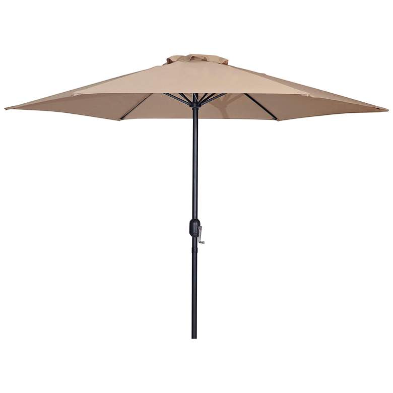 Image 1 Bliss 9-Foot Beige Round Crank Patio Umbrella
