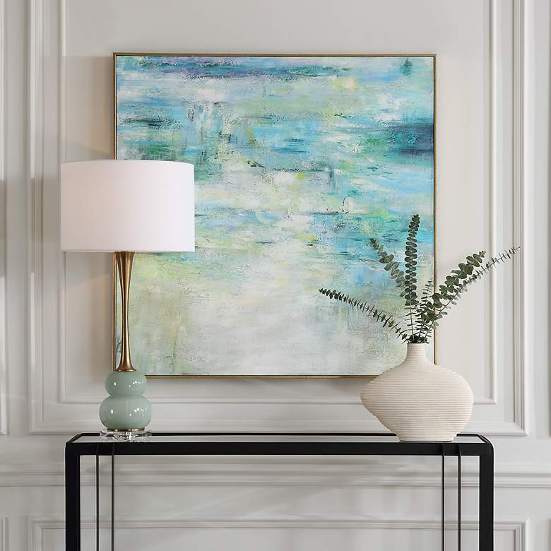 Image 1 Blissful 42.75" Hand Painted Canvas Wall Art