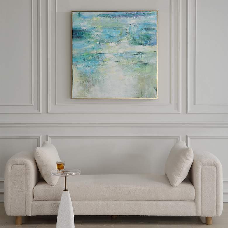 Image 3 Blissful 42.75" Hand Painted Canvas Wall Art more views