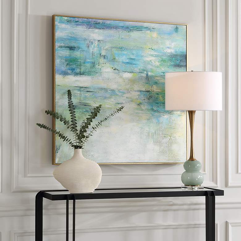Image 4 Blissful 42.75" Hand Painted Canvas Wall Art more views