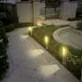 Blitz 30" High Solar Powered LED Garden Path Light