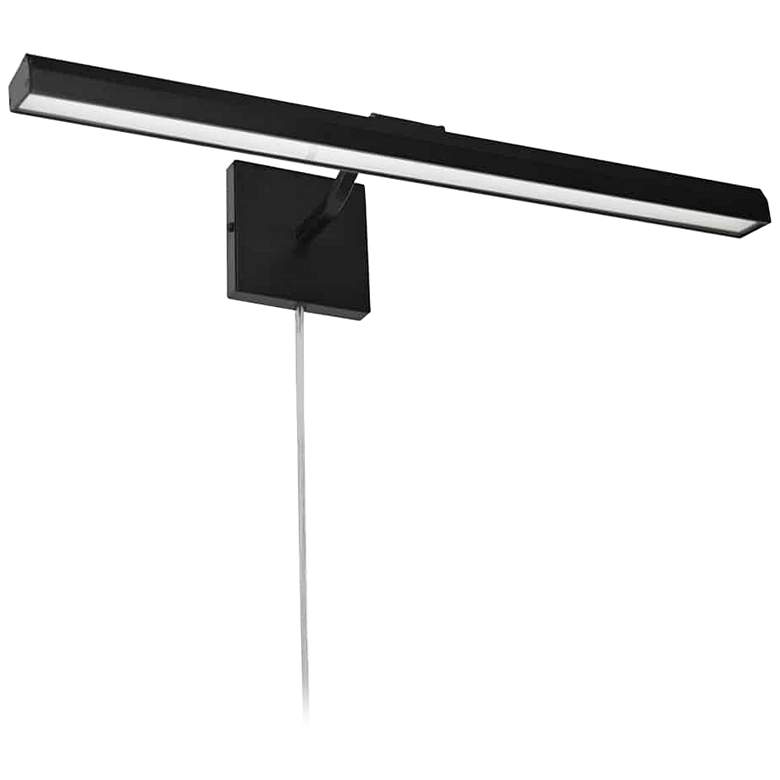 Image 1 Blix 24" Wide Matte Black Plug-In LED Picture Light