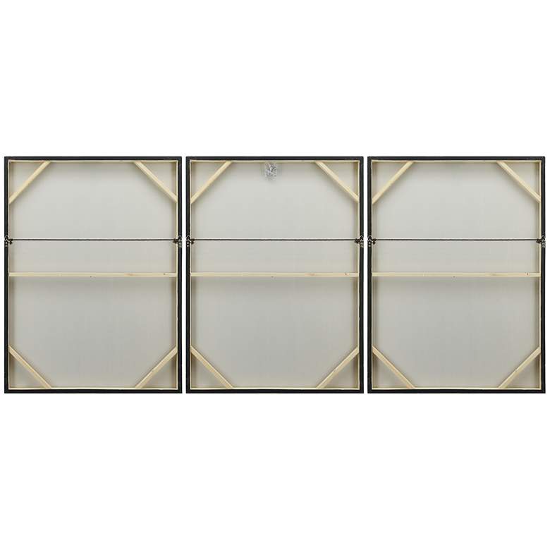 Image 7 Blizzard 40"H Textured Metallic 3-Piece Canvas Wall Art Set more views