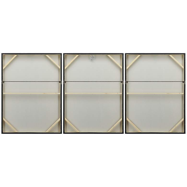 Image 7 Blizzard 40 inchH Textured Metallic 3-Piece Canvas Wall Art Set more views