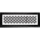 Blk/White Dotted Squares Stepped Strip 52 1/8" Wide Wall Art