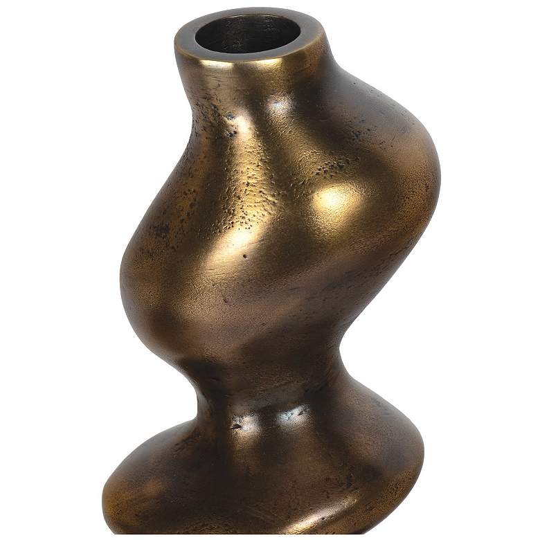 Image 6 Blobby Candle Holder Set (Brass) more views