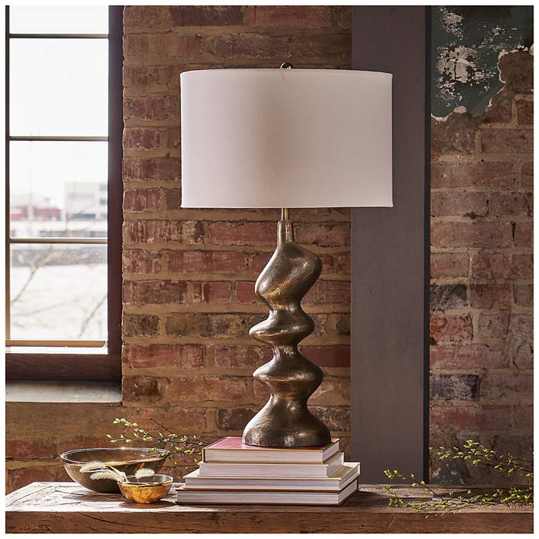Image 3 Blobby Table Lamp (Brass) more views