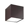 1_Bloc 3.3"H x 5.5"W 1-Light Flush Mount in Bronze