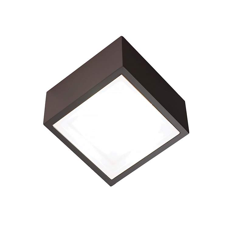 Image 3 Bloc 3.3"H x 5.5"W 1-Light Flush Mount in Bronze more views