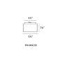 4_Bloc 3.3"H x 5.5"W 1-Light Flush Mount in Bronze more views