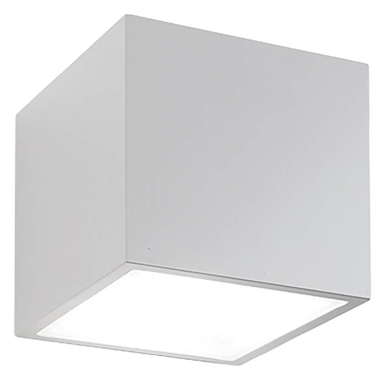 Image 1 Bloc 5.5 inchH x 5.5 inchW 2-Light Outdoor Wall Light in White