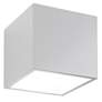 Bloc 5.5"H x 5.5"W 2-Light Outdoor Wall Light in White