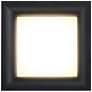 Bloc 7 1/4" Wide Black Square LED Ceiling Light