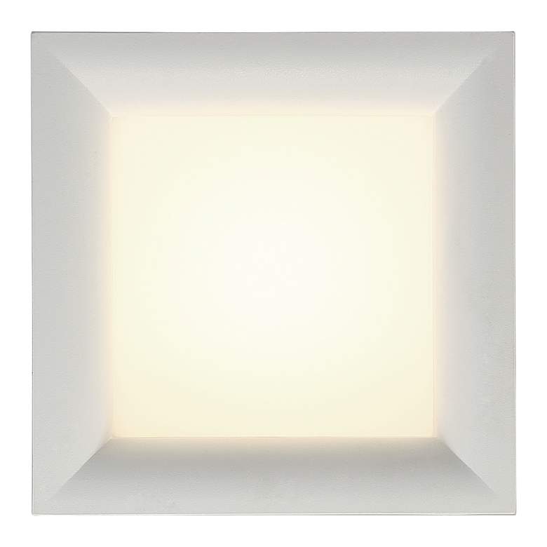 Image 2 Bloc - Flush Mount - White Finish - White Acrylic more views