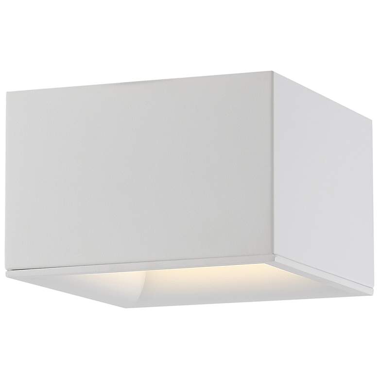 Image 3 Bloc - Flush Mount - White Finish - White Acrylic more views