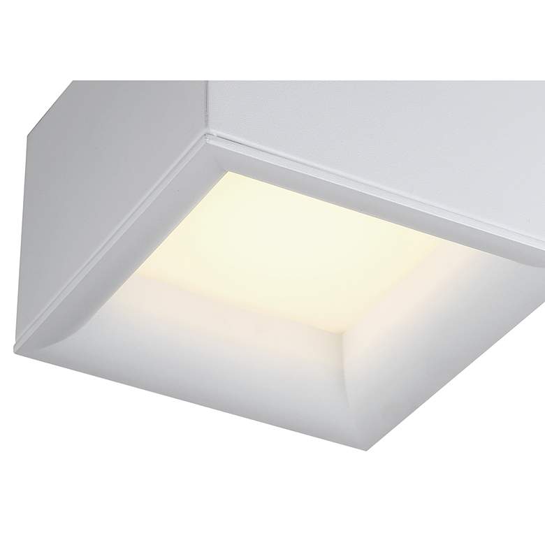 Image 5 Bloc - Flush Mount - White Finish - White Acrylic more views