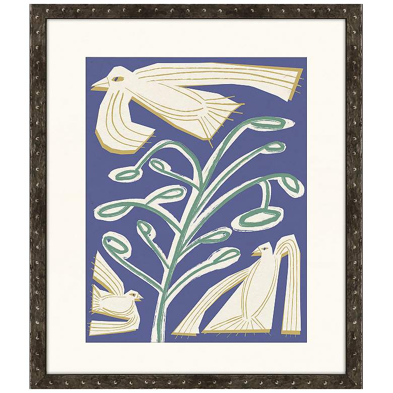 Image 1 Block Flock I 32"W x 38"H Framed Art
