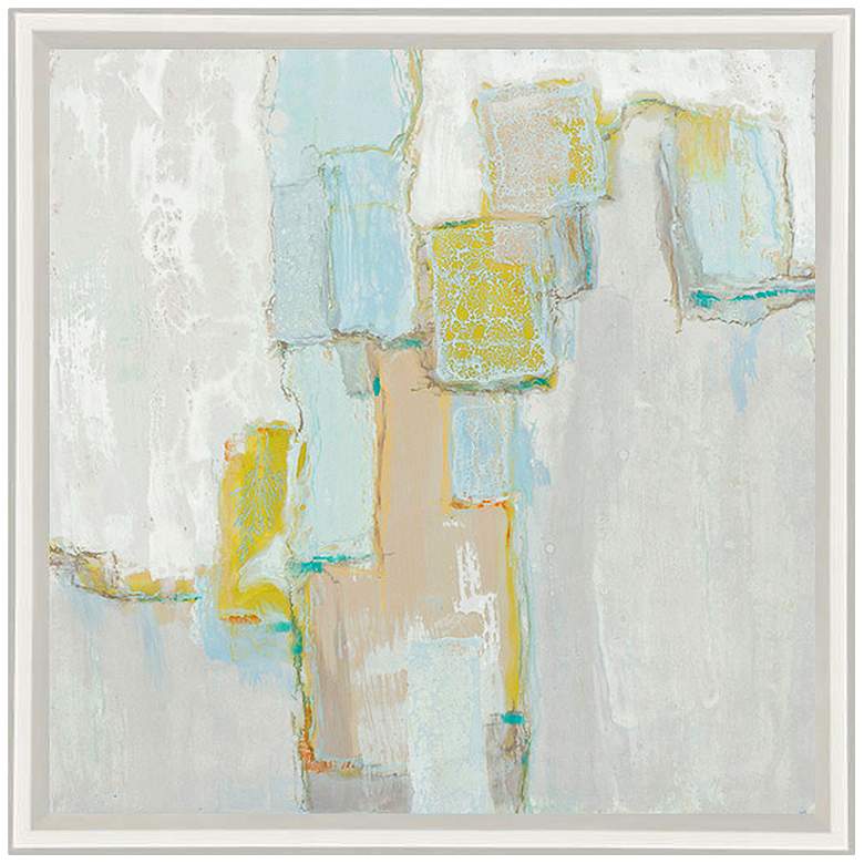 Image 2 Block Tower 30" Square Framed Wall Art