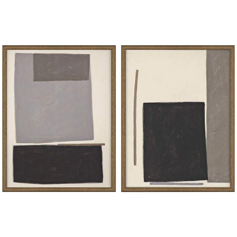Image 2 Blockade 25" High 2-Piece Rectangular Framed Giclee Wall Art