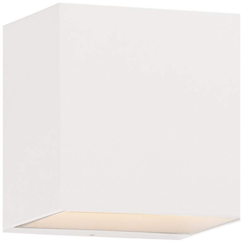 Image 1 Blok 1-Light LED Outdoor Sconce White
