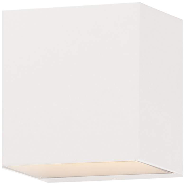 Image 1 Blok 1-Light LED Outdoor Sconce White