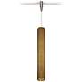 Blok 3 1/4"W Aged Brass and Nickel LED Monorail Mini Pendant