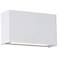 Blok 7"H White LED Wall Sconce w/ Emergency Backup Battery