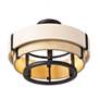 2_Blonde Moment 3-Lt Semi-Flush - Matte Black/Honey/Medium Oak more views