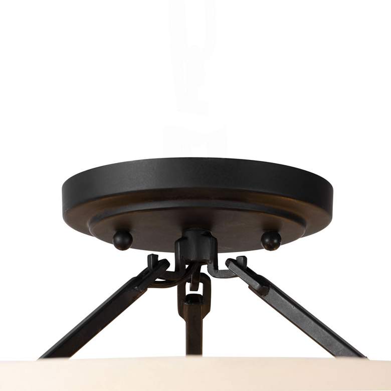 Image 5 Blonde Moment 3-Lt Semi-Flush - Matte Black/Honey/Medium Oak more views
