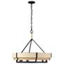 3_Blonde Moment 6-Lt Pendant - Matte Black/Honey/Medium Oak more views