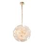 3_Bloom 19.5" Wide 18-Light Brass Chandelier With Clear Glass Shade more views
